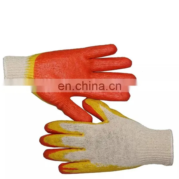 Protective Industrial Yarn Liner Latex Coated Labor Working Gloves