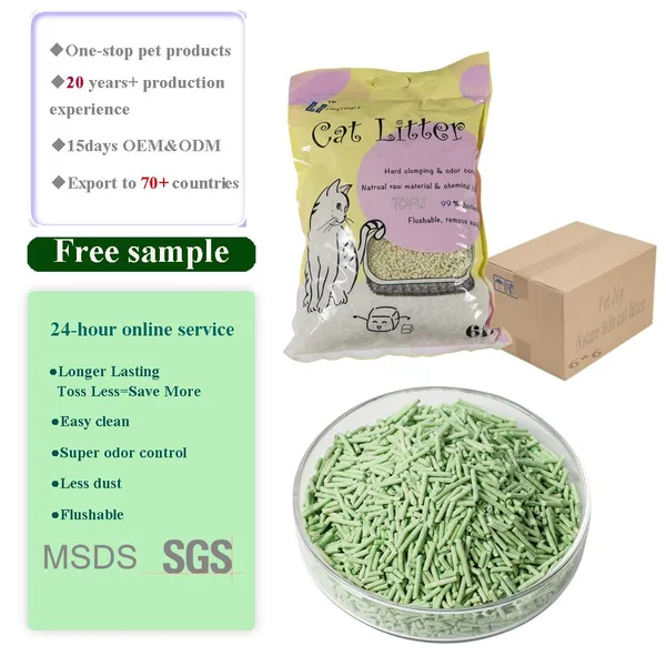 Odor Control Tofu Cat Litter--green Tea Scent photo-2