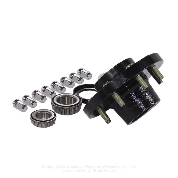 2000 Lb, 4‑Hole | Trailer Chassis Hub, Axle Spindle, Axle Assembly, Rear Axle Hub End For Towable RV, Light-Duty Trailer, Food Camping Trailer photo-5