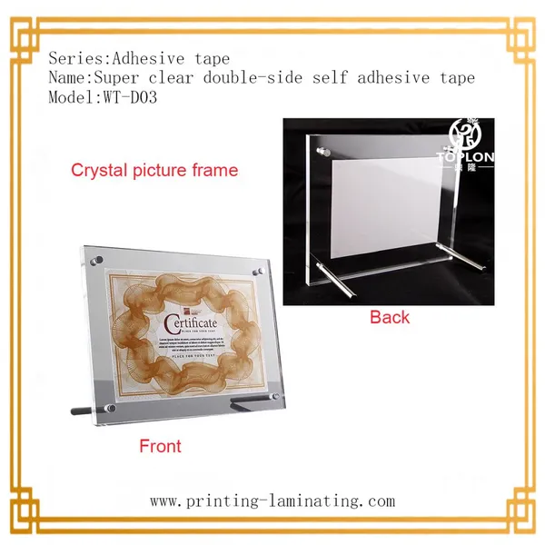Super Clear Tape/WT-D03: Seld Adhesive Tape Double Side Tape for Wedding Frame Glass Tape Acrylic Tape photo-2