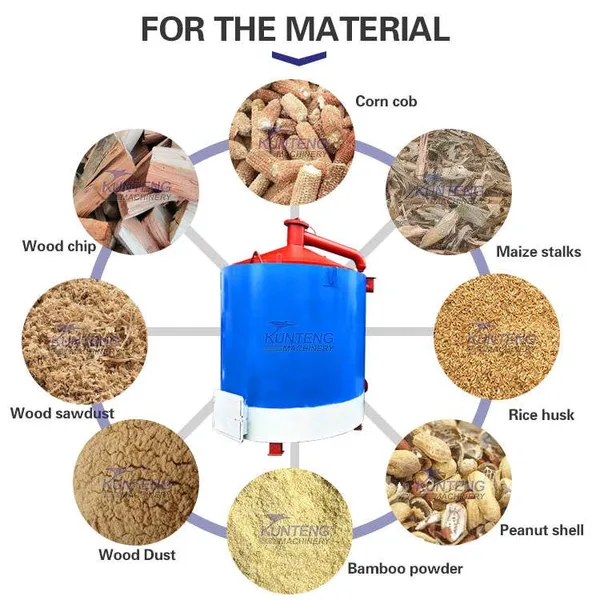 Flammable Rice Husk Charcoal Making Machine Sawdust Charcoal Stick Carbonization Furnace Sawdust Carbonizer EPC photo-4