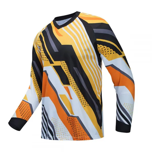 Factory Customization Riding Outdoors Sports Long Sleeve Mountain Bike Clothing Sublimation Breathable Moutain Bike Jersey