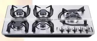 Hot Selling Stainless Steel Five Burner Gas Hob Gas Stove