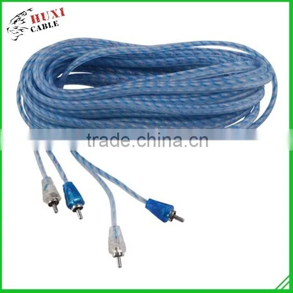 Haiyan Huxi China Supplier Fashion Design Useful Japan Video 10 Pin Mini Din To L Shape Rca Audio Video Cable photo-2