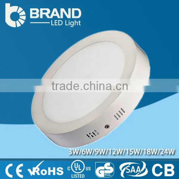 High Quality Aluminum+LGP Mitsubishi Light Guide SMD Chips 18W Face Mounted Round LED Panel Light photo-2