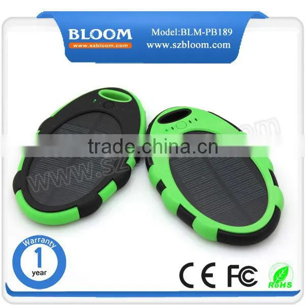 Hot New Products Waterproof Best Solar Power Bank ,dual Usb Port 5000mah Best Solar Power Bank photo-5