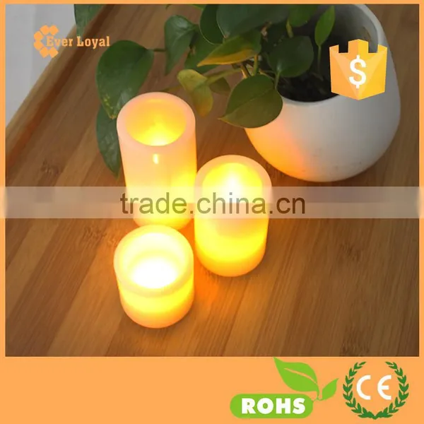 Flameless Candles Battery Operated Real High Quality Wax LED Light Set of 3 Weatherproof Style Candles photo-2