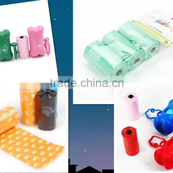 Experienced Manufacture Hdpe Dog Poop Cat Litter Tshirt Bags on Roll With Paper Core photo-2