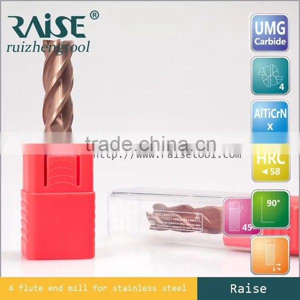 Metal Working China Cemented Carbide End Mill Cutting Metal,tungsten Carbide Cutting Tools Milling Cutter