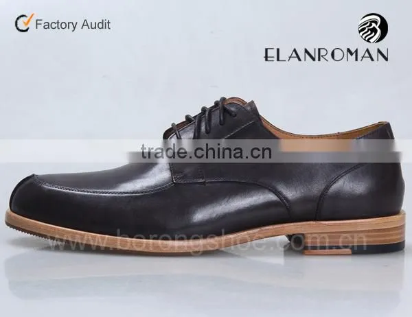 High End Men Leather Dress Shoes Men Derby Shoes Wholesale Leather Shoes photo-3