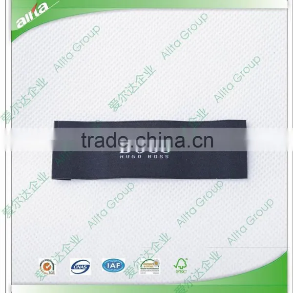 Wholesale Custom Satin Needle Loom Beanies Woven Label photo-4
