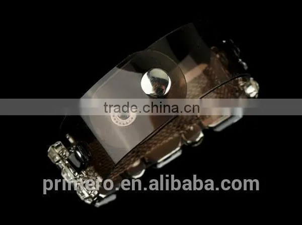 New Vintage Crystal Flower PVC Bracelets & Bangles For Women Fashion Designer Jewelry photo-6