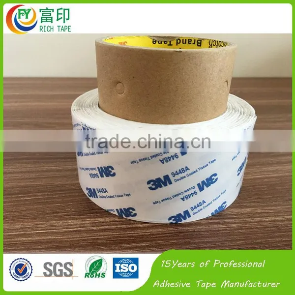 3M 9448A Double Sided Fiberglass Tissue Adhesive Tape