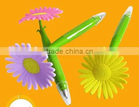 Plastic Cartoon Pen Flower Pen Cheap Promotion Items