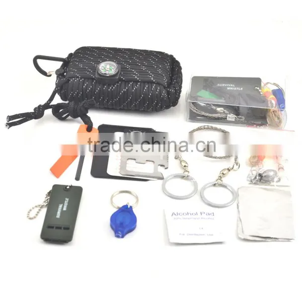 Paracord Emergency Outdoor Survival Kit With Carabiner photo-6