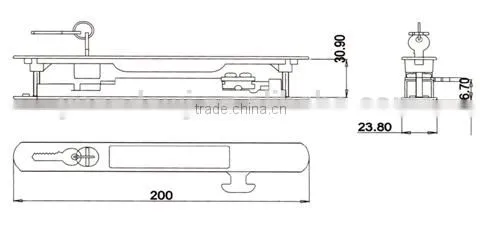 Sliding Window Locks(with Key),Window Hardware photo-2