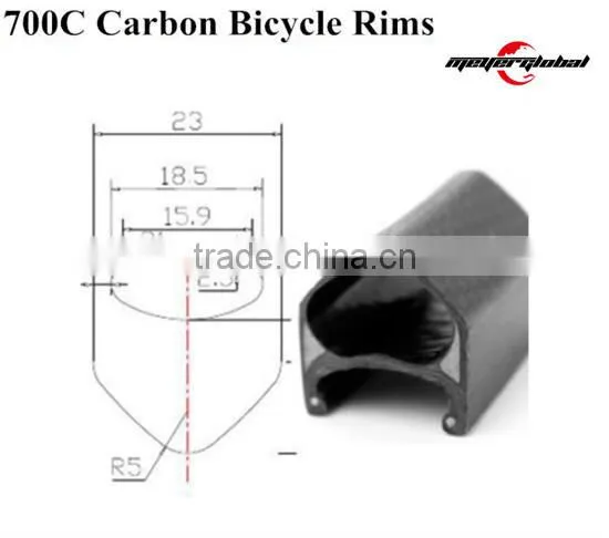 Road Bicycle Wheel Rims 700c 38mm Profile 23mm Width Carbon Road Bike Clincher Wheel Rims Carbon Clincher Wheel Bike Rims photo-4