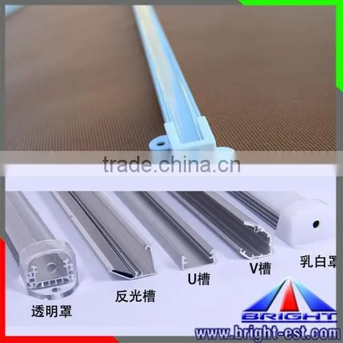 Extruded Aluminum Profile With Clear/Milk PC Cover for LED Rigid Bar Light photo-3
