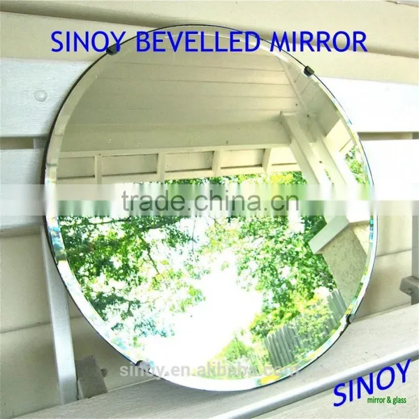 Art Deco Sandblasted Mirror Glass With Double Coated Paint photo-3