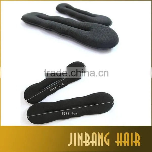 2016 Wholesale Hair Curl Magic Foam Sponge Hair Styling Donut Bun Maker Clip Roller French Twist Bun Maker Tool photo-6