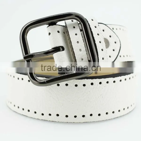 2015 Women Plain Fashion PU Leather Jeans Belt With Fuax Leather and Square Buckles in Yiwu photo-2