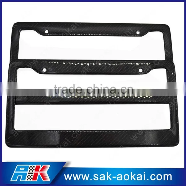 Real Carbon Fiber Car Plate Frame US Standard License photo-4
