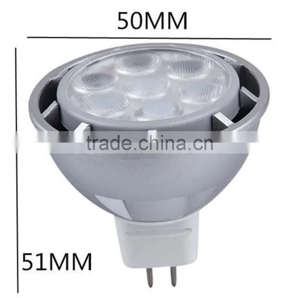 Chinese Spotlight New Design Silver 5w Mr16 High Power Led Spot Light 3w 4w 7w ac dc 12v Indoor Restaurant photo-2