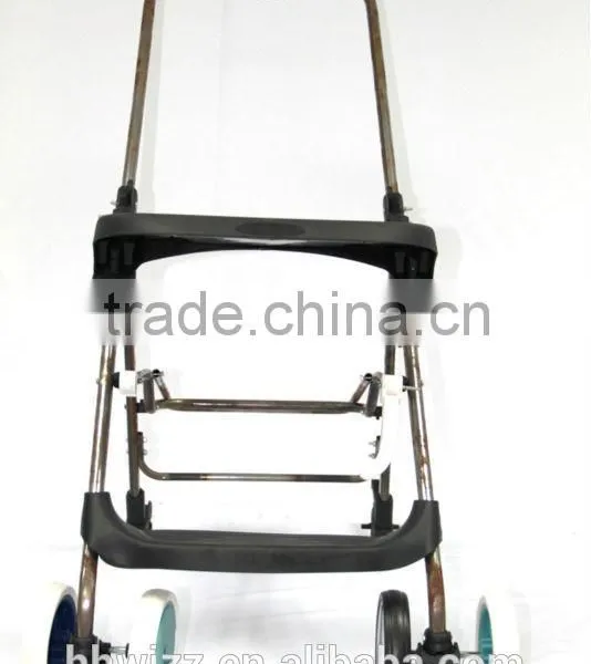 Hot Sell OEM Foldable Baby Stroller Frame With Wheels in Precise Metal Tube Bending and Plastic Injection Parts Powder Coating