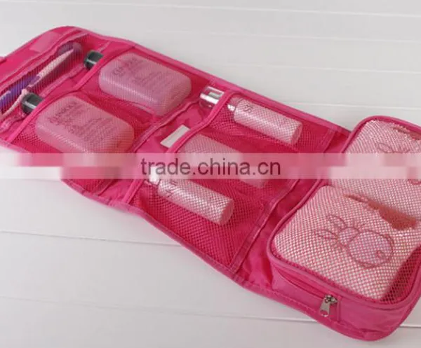Travel Series 100% Polyester Fold up Cosmetic Bag, Make up Bag, Travel Bag photo-6