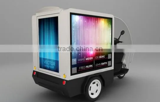 YES-M1 Mini Scooter 3-side Light Box for Outdoor Advertising