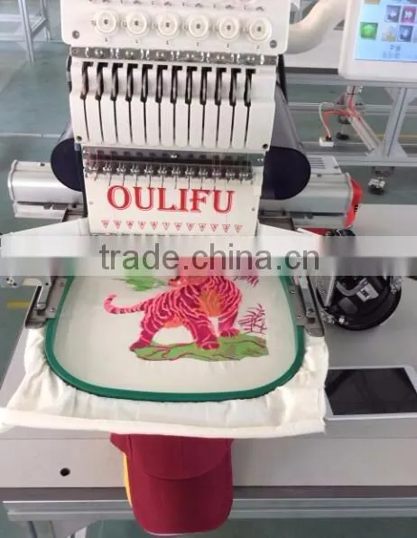 OL-1201 tablet control cap embroidery machine single head