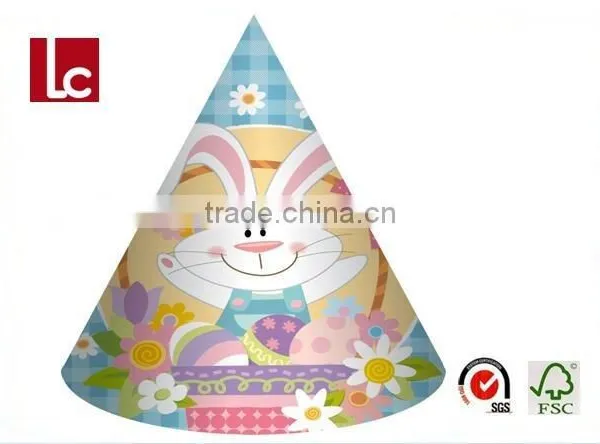 Cute Printed Paper Easter Party Hat in All Party Decoration
