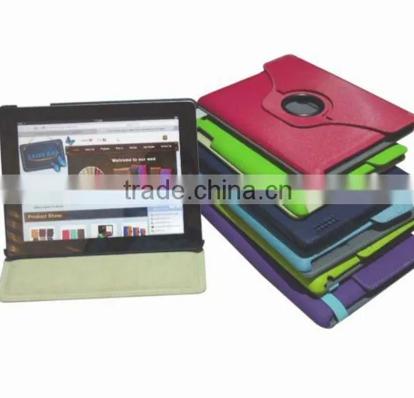 Leather tablet pc case fancy PU tablet computer cover flat computer case