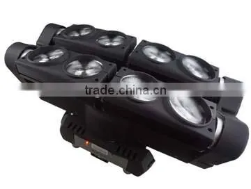 Hot Sale Pro 8PCS 12W RGBW 4in1 Small Spider LED Moving Head Light for Stage Lighting photo-5