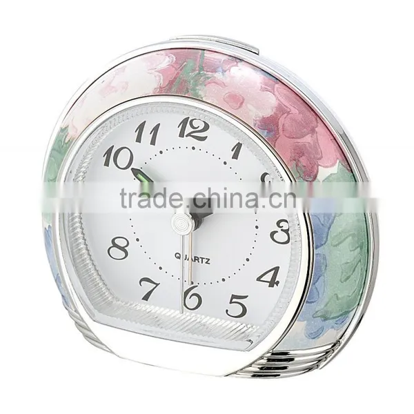 Exclusive Hot Sale Flower Pattern Decorative Alarm Clock photo-4