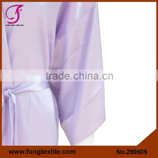290509 Women Short Satin Bathrobe photo-5