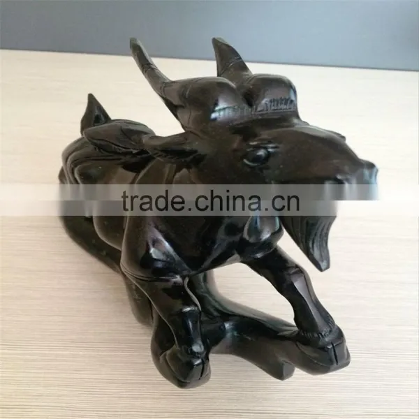 Obsidian Sheep Figurine Chinese Zodiac Animal Carvings photo-3
