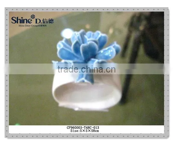 Bulk Wholesale China Rose Porcelain White Napkin Holder Ring 2016 New