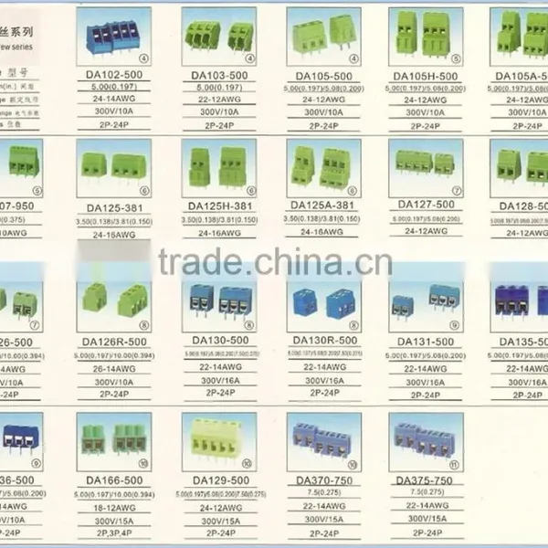 Factory Price Connector Green 5.08 5.00 mm Wire Connecting wp Push Socket Terminal Block photo-2