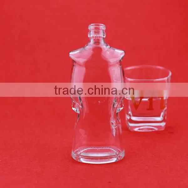 Fanctory Direct Sale Frosted Cork Bottles 500ml Super Flint Glass Bottle Aluminium Cap Water Bottle photo-4