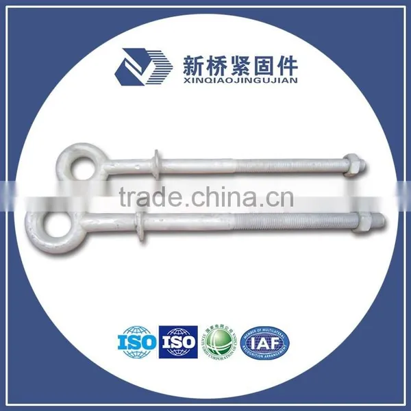 Forged Carbon Steel Thimble Eye Bolt Galvanized photo-2