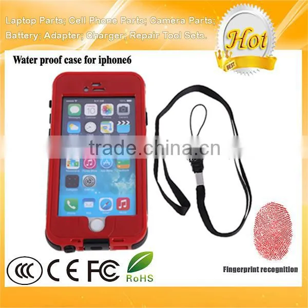 Red for IPhone 6 Waterproof Case Cover Fingerprint Touch ID 9 Colors for Your Choose photo-2