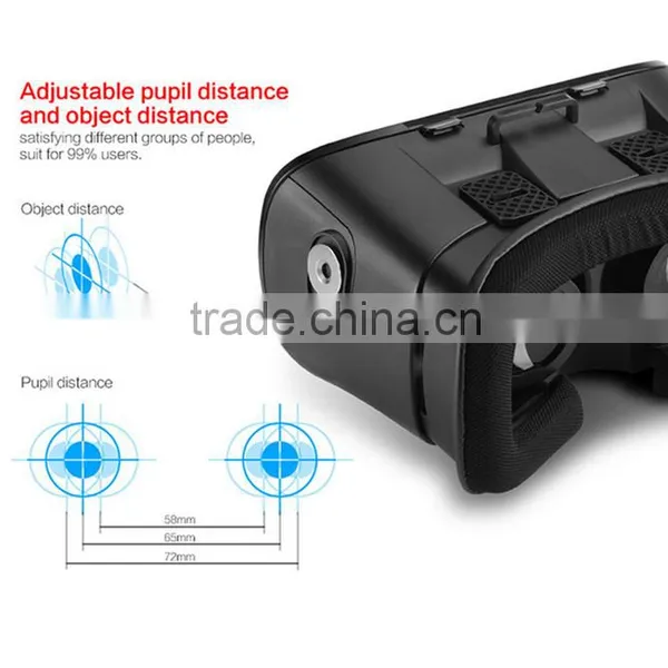 2016 Hot Sale 3D Glasses Helmet VR Glasses Virtual Reality Headmount Google Cardboard 2nd Generation VR BOX II 2.0 photo-5