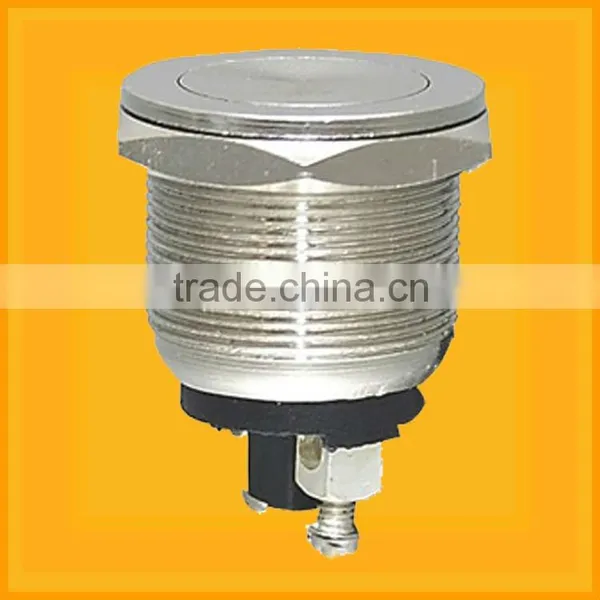 Electronic Switch Pushbutton Switchm,Heavy Duty Orange Amber 3V LED Light Switch On Off Latching 250V 3A 15mm SPST photo-3