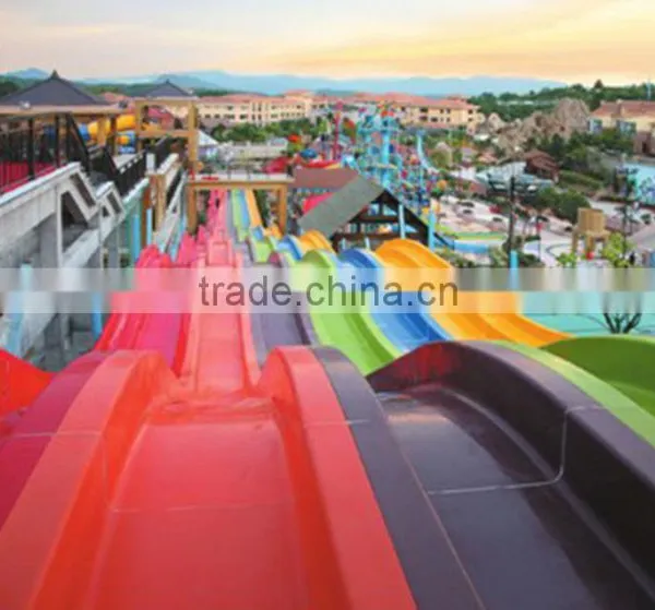 Rainbow Fiberglass Water Slide Water Park Outdoor Large Water Park Equipment for Sale photo-2