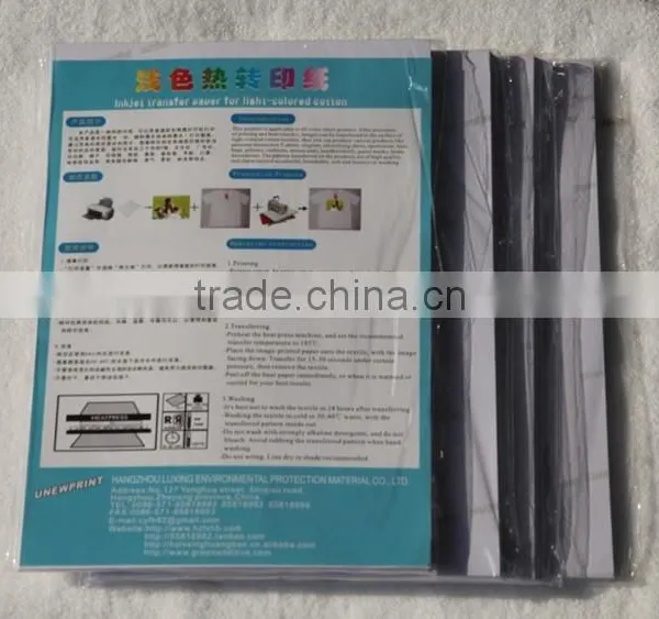 A4 Printing Inkjet Transfer Paper for Light-colored Cotton Office Printer photo-4