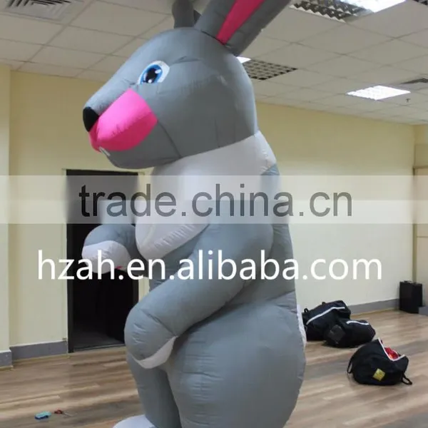 Inflatable Costume Gray Rabbit for Advertising Decoration photo-2