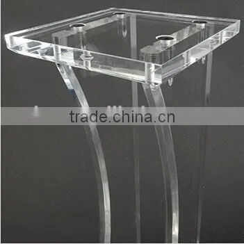 Floor-standing Clear Modern Design Acrylic Podium for Church photo-2