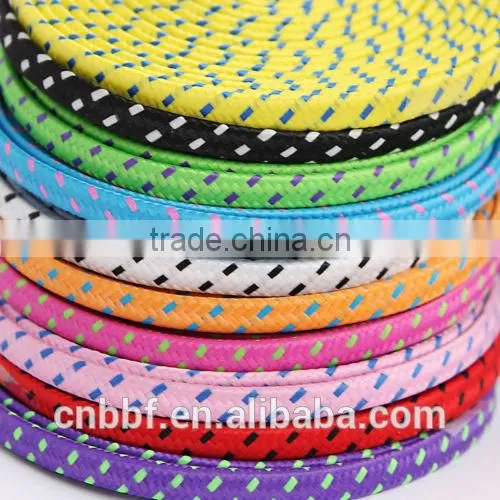 MICRO USB Woven Flat Noodle Fabric Braided Data Sync Charge Cable for Galaxy s3 s4 photo-5