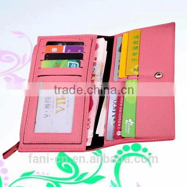 Fancy Credit Card Holder With Single Zipper Design Hand Purse for Ladies photo-3